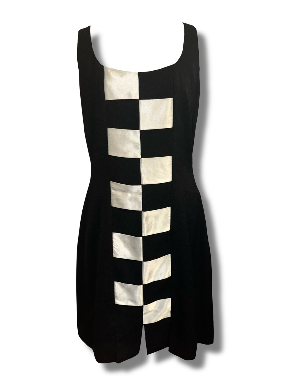 Vtg 90s Nicole Miller Checkered Dress
